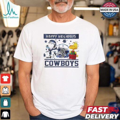 Dallas Cowboys Snoopy and Woodstock Happy Holidays shirt