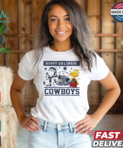 Dallas Cowboys Snoopy and Woodstock Happy Holidays shirt