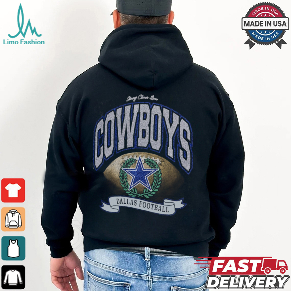 Dallas Cowboys Stoney Clover Lane x '47 Black Glitter Rocker Retro Tubular T Shirt Dallas Cowboys Stoney Clover Lane x '47 Black Glitter Rocker Retro Tubular T Shirt