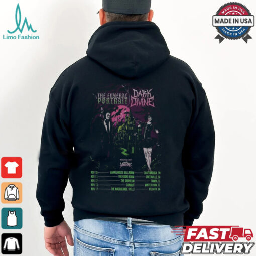 Dark Divine Co Headlining November 2024 Tour Poster Shirt