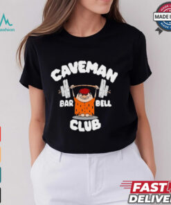 David Montgomery Caveman Club Bar Bell Painting t shirt