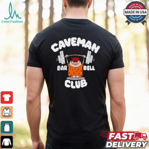 David Montgomery Caveman Club Bar Bell Painting t shirt