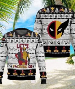 Deadpool And Wolverine Let’s Fucking Co 2024 Ugly Christmas Sweater