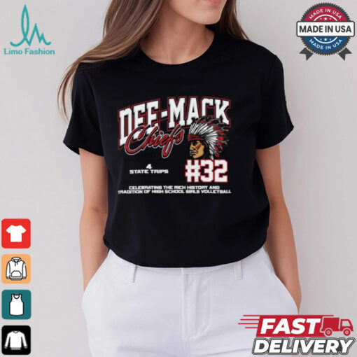 Dee Mack Chiefs #32 Celebrating The Rich History And Tradition Of High School Girls Volleyball Shirt