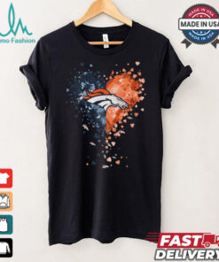 Denver Broncos Crystal Heart Shirt
