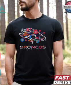 Denver Broncos Dia De Los Muertos 2024 T Shirt