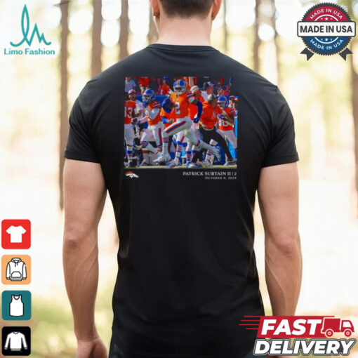 Denver Broncos Patrick Surtain II Black NFL Flash Features Week 5 T Shirt