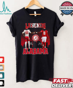 Derrick Thomas and Julio Jones Legends Alabama Crimson Tide signatures shirt