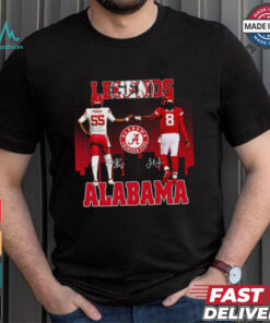 Derrick Thomas and Julio Jones Legends Alabama Crimson Tide signatures shirt