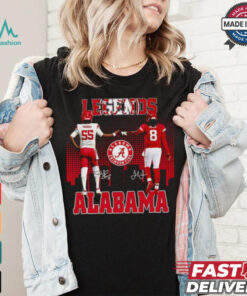 Derrick Thomas and Julio Jones Legends Alabama Crimson Tide signatures shirt