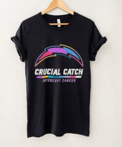 Design Los Angeles Chargers 2024 Crucial Catch Intercept Cancer Awareness T Shirt