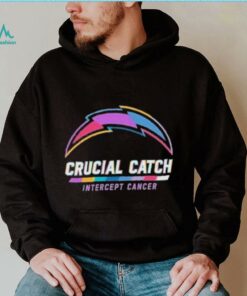 Design Los Angeles Chargers 2024 Crucial Catch Intercept Cancer Awareness T Shirt