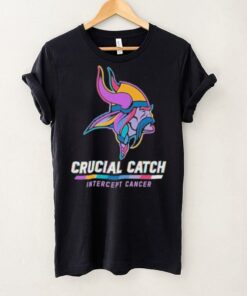 Design Minnesota Vikings 2024 Crucial Catch Intercept Cancer Awareness T Shirt