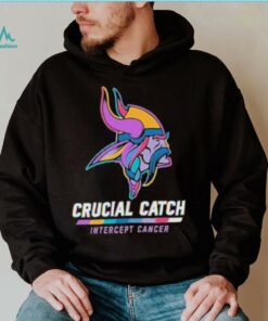 Design Minnesota Vikings 2024 Crucial Catch Intercept Cancer Awareness T Shirt