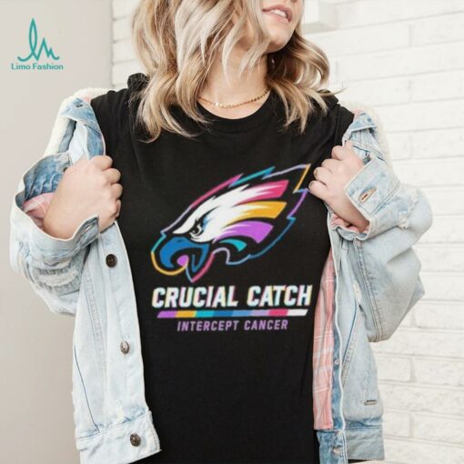 Design Philadelphia Eagles 2024 Crucial Catch Intercept Cancer Awareness T Shirt