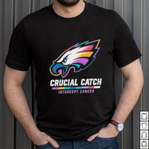 Design Philadelphia Eagles 2024 Crucial Catch Intercept Cancer Awareness T Shirt