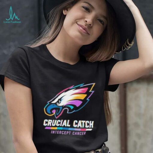 Design Philadelphia Eagles 2024 Crucial Catch Intercept Cancer Awareness T Shirt