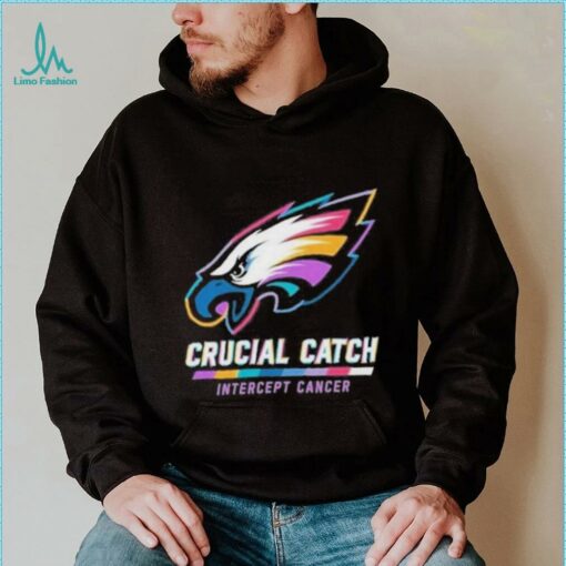 Design Philadelphia Eagles 2024 Crucial Catch Intercept Cancer Awareness T Shirt