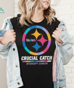 Design Pittsburgh Steelers 2024 Crucial Catch Intercept Cancer Awareness T Shirt