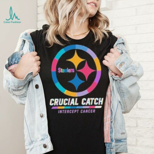 Design Pittsburgh Steelers 2024 Crucial Catch Intercept Cancer Awareness T Shirt