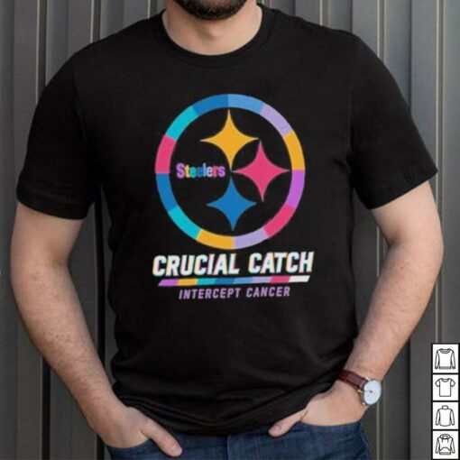 Design Pittsburgh Steelers 2024 Crucial Catch Intercept Cancer Awareness T Shirt