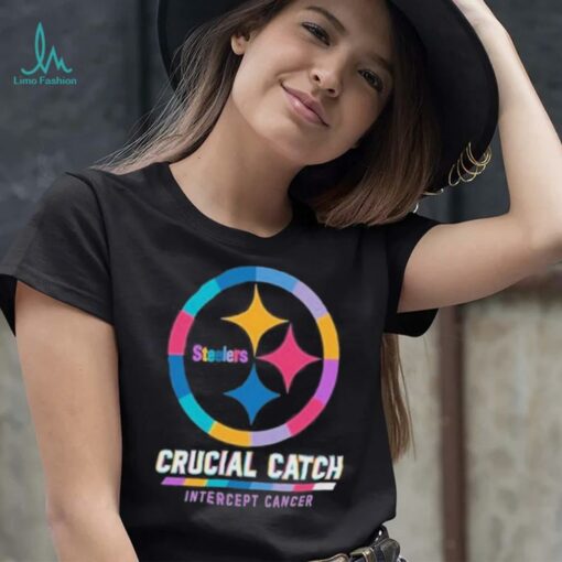 Design Pittsburgh Steelers 2024 Crucial Catch Intercept Cancer Awareness T Shirt