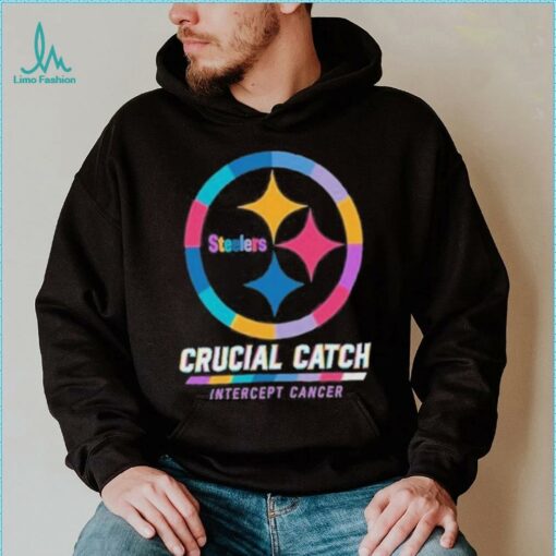 Design Pittsburgh Steelers 2024 Crucial Catch Intercept Cancer Awareness T Shirt