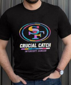 Design San Francisco 49ers 2024 Crucial Catch Intercept Cancer Awareness T Shirt