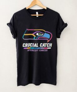 Design Seattle Seahawks 2024 Crucial Catch Intercept Cancer Awareness T Shirt