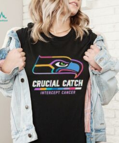 Design Seattle Seahawks 2024 Crucial Catch Intercept Cancer Awareness T Shirt