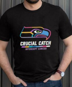 Design Seattle Seahawks 2024 Crucial Catch Intercept Cancer Awareness T Shirt