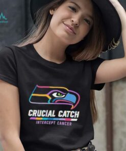 Design Seattle Seahawks 2024 Crucial Catch Intercept Cancer Awareness T Shirt