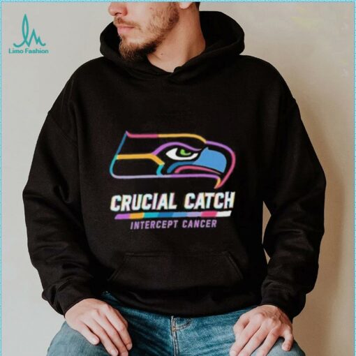 Design Seattle Seahawks 2024 Crucial Catch Intercept Cancer Awareness T Shirt