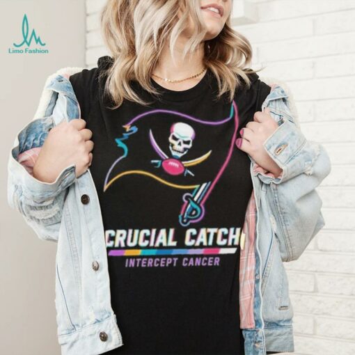 Design Tampa Bay Buccaneers 2024 Crucial Catch Intercept Cancer Awareness T Shirt
