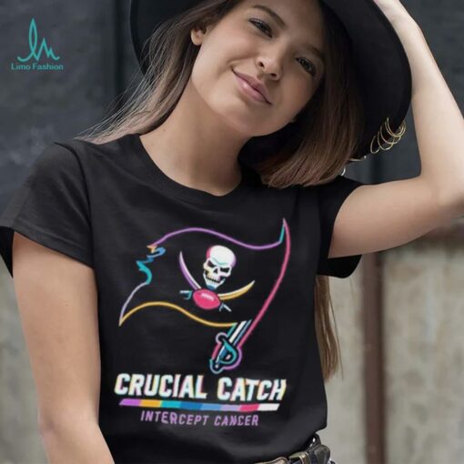 Design Tampa Bay Buccaneers 2024 Crucial Catch Intercept Cancer Awareness T Shirt