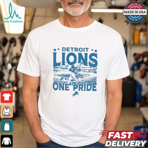 Detroit Lions Gameday One Pride Vintage Stadium Shirt