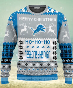 Detroit Lions Merry Christmas Ugly Christmas Sweaters