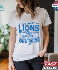 Detroit Lions one pride logo shirt