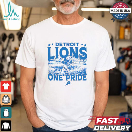 Detroit Lions one pride logo shirt