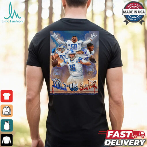 Detroit Lions vs 49ers Ford Field NFC Championship Poster t shirt