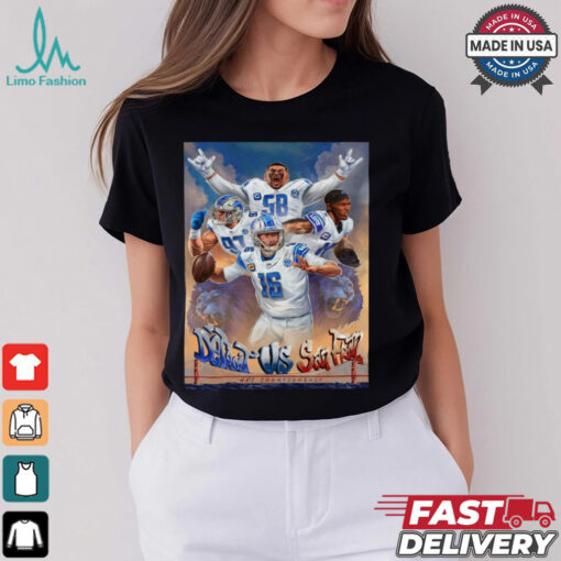 Detroit Lions vs 49ers Ford Field NFC Championship Poster t shirt