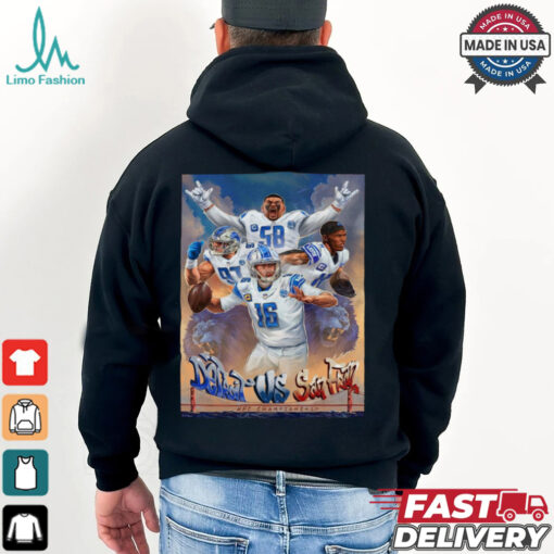 Detroit Lions vs 49ers Ford Field NFC Championship Poster t shirt