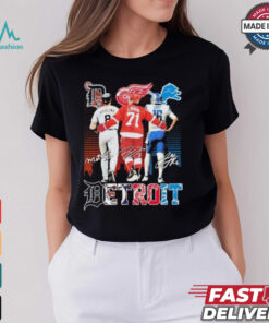 Detroit Sports Team Matt Vierling Dylan Larkin And Jared Goff Shirt