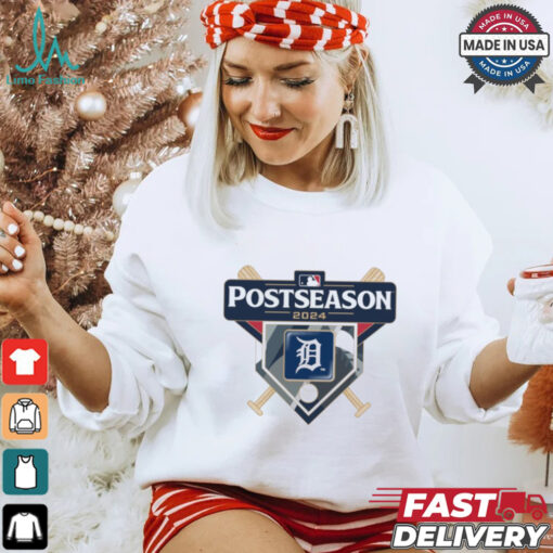 Detroit Tigers 2024 MLB Postseason logo t shirt