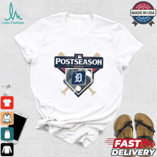 Detroit Tigers 2024 MLB Postseason logo t shirt