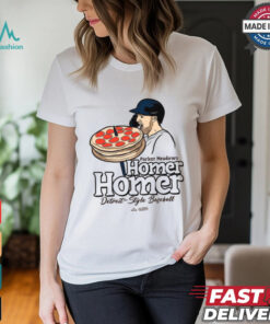 Detroit Tigers Baseball MLB 2024 Homer Homer Pizza – Parker Meadows Detroit Style Baseball t shirt
