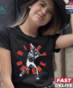 Detroit Tigers Riley Greene Baseball Team Swing Pose Shirt