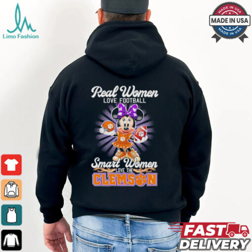 Disney Real women love football smart women love Clemson Tigers shirt