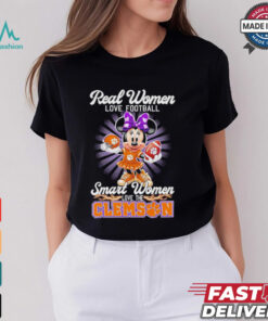 Disney Real women love football smart women love Clemson Tigers shirt