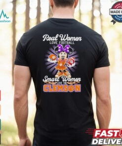 Disney Real women love football smart women love Clemson Tigers shirt